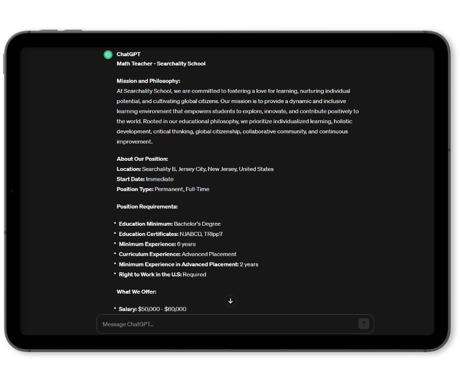 K-12-schools-recruitment-with-ChatGPT-searchality